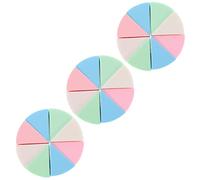 Healeved Latex Triangle Makeup Sponges 24pcs Set Reusable Wedge Applicators for Wet/Dry Use Soft Cosmetic Blending Tool for Girls for Foundation and Powder Makeup