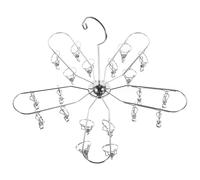 Healeved Laundry Drying Rack with Clips Sock Dryer Laundry Drying Rack Foldable Multi Clips Stainless Steel Not Easy to Blow Large Capacity Home Gadget for Home Life