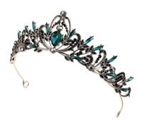 Healeved Leaf Crown Hair Accessory for Wedding Birthday Rhinestone Bridal Headband Crystal Tiara for Women for Bridal Hair and Special Occasions