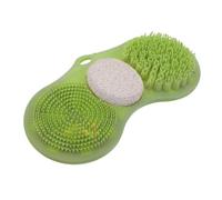 Healeved Light Green Foot Scrubber Pumice Stone with Non Slip Suction Cup and Lightweight Rubber Design for Shower Home Use Exfoliating Dead Skin Cleaner for Men and Women