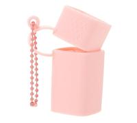 Healeved Lipstick Storage Bag Silicone Case Portable Mini Travel Organizer for Makeup Lip Gloss Holder in Pink Lip Bags for Purse Outdoor Camping