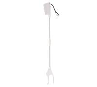 Healeved Long Handle Grabber Reacher Tool for Seniors and Elderly with Nonslip Holding and Single Handed Operation, Plastic and Stainless Steel Picking Device for Kitchens and Balconies