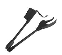 Healeved Long Handle Grabber Tool with No Bend Design and Single Handed Operation, Plastic and Stainless Steel Pick up Device for Seniors and Pregnant Women, for Bedrooms and Elder Care