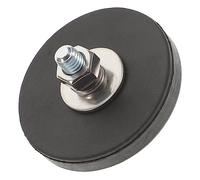Healeved Magnetic Mounting Base Rubber Coated Magnet Threaded Holder for Home Lighting and Camera Equipment, Anti-scratch Magnetic Mount Plate Suitable for Indoor Use