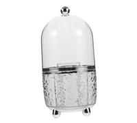 Healeved Makeup Brush Holder Dustproof Lid Rotating Cosmetic Organizer for Vanity and Bathroom Storage Container for Brushes and Beauty Tools for Tidy Makeup Area