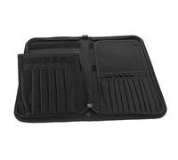 Healeved Makeup Brush Organizer Pouch Portable Slot Canvas Holder for Easy Storage and Travel Versatile Cosmetic Tool Bag for Brushes and Makeup Essentials