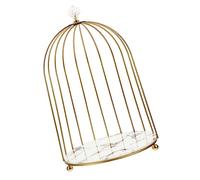 Healeved Makeup Display Stand Bird Cage Shaped Rack Cosmetics Storage Dresser Organizer