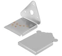 Healeved Mandolin Tailpiece Bridge 8-string Metal Mandolin Tailpiece with Chrome Plated Silver Finish for Traditional Music Ensembles and Folk Instrument Accessories