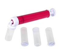 Healeved Manual Cake Coloring Sprayer for Home Baking, Reusable Pink Plastic Cake Decorating Tool, Efficient Work Airbrush Set for Friends Who Like Baking