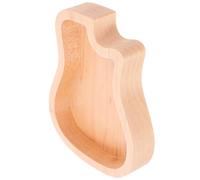 Healeved Maple Wood Guitar Pick Box Creative Guitar-shaped Plectrum Storage Case for Standard Jazz and Electric Guitar Picks for Musicians