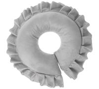 Healeved Massage Pillow Headrest with Removable, Silver Grey U-shaped Spa Salon Facial Relax Cushion for Neck Support and Beauty Treatments