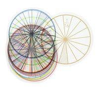 Healeved Math Fraction Teaching Aid 1/16 Circles 10cm Fraction Learning Early Educational Plaything for Elementary Math Cognition and Arithmetic Skills