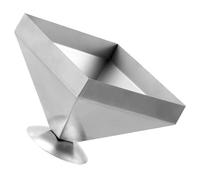 Healeved Meat Mold Easy to Clean and Pyramid Stainless Steel with Four-corners Tower Shape Versatile Meat Production Mould Kitchen for Cooking and Restaurant Use