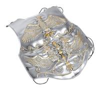 Healeved Medieval Chest Plate Armor for Men and Women, Lightweight Silver Plastic Knight Armour with Realistic Design, Easy Maintenance, for Party and Professional Performances