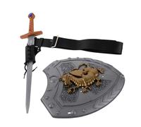 Healeved Medieval Knight Sword Lightweight Belt with Sword Sheath and Solid Authentic Renaissance Viking Pirate Cosplay Accessories for Men Role Play and Halloween Costume