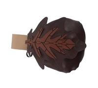 Healeved Medieval Leaf Pattern Faux Leather Pouch Brown Belt Bag for Outdoor Adventures and Urban Explorations