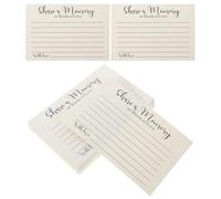 Healeved Memorial Cards Small Paper 50 Sheets Funeral Cards with Envelopes for Church Offering and Memory Writing