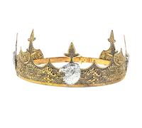 Healeved Men’s King Crown Headband, Delicate Gold Eagle Headpiece for Birthday, Wedding, Party, Halloween, and Costume Dress-up Accessories