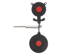 Healeved Metal Bear Shooting Target with Auto Reset Spinner, Black Steel Tree-mount Target for Outdoor Backyard Practice, High Visibility Lawn Shooting Accessory