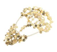 Healeved Metal Coin Tassel Veil Head Chain for Belly Dance and Indian Dance Lightweight Headband Accessory for Festivals Parties and Performances