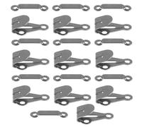 Healeved Metal Pants Hook and Eye Closures for Clothing Vintage Delicate Lightweight Black Fasteners Suitable for Jeans and Coats Travel Use 10 Sets