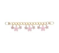 Healeved Metal Plated Chain Flower Bag Chain Purse Extender Decorative Bag Strap Alloy for Handbags Rotating Hook and Suitable for Occasions Such as Daily Use