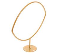 Healeved Metal Rugby Holder Wall Mount Ball Storage Rack Sturdy Multi-functional Design Elegant Craftsmanship Golden Finish for Small Rooms and Crowded Gyms