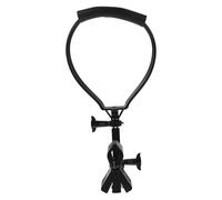 Healeved Microphone Portable with Adjustable Neck Holder Angle Mic Clamp for 4cm Black Plastic and Metal Stand Microphones for Outdoor Broadcasting and Karaoke