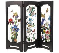 Healeved Mini Desktop Folding Screen Japanese Desktop Decor Traditional Asian Decor Small Space Divider Decorative Screen Holiday Table Centerpiece for Home Office Table