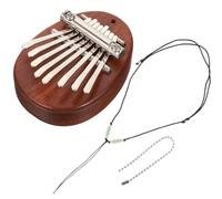 Healeved Mini Kalimba Thumb Piano for Stage Performance with 8 Keys, Easy to Play Wooden Finger Piano with Hanging Rope, Compact Design Lightweight Musical Instrument