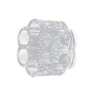 Healeved Mini Lipstick Storage Rack Keeps Makeup and Accessories 6-hole Makeup Organizer Box with Plum Shape Design, Material, Suitable for Bedroom Countertop and Retail Counters