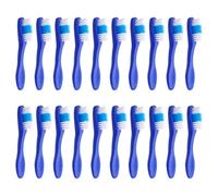 Healeved Mini Toothbrushes Compact Oral Cleaning Brushes for Inmates 20pcs with Soft Nylon Bristles and Short Handle, Easy to Use Designed to Prevent Self-harming in Prisons