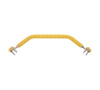 Healeved Motorcycle Front Safety Grab Bar Yellow Aluminum Handlebar Stabilizer Non-slip E-bike Scooter Passenger Support Handrail
