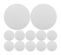 Healeved Mouse Pad Blanks 2mm Thick with Non-slip Rubber Base 12pcs White round Sublimation and Smooth Precision Surface and Heat Transfer Printing Gamer for Professional Projects