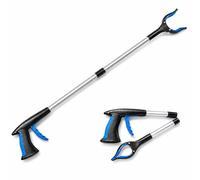 Healeved Müllgreifzange Foldable Rubbish Collector Trash Grabber Made of Alloy and Plastic Reaching Assist Tool with Extended Range and Wide Grabber for Garden, Park, Office and Home