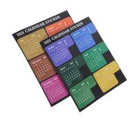 Healeved Multi-Function Book Tabs Calendar Printing Stickers Coated Paper Demarcation Labels Convenient to Use Planner Index Tabs for Recording Content