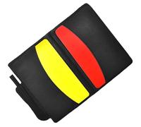 Healeved Multi-function Soccer Referee Cards Set with Professional Pvc Wallet and Metal Whistle, Easy Storage and Red Yellow Cards for Football Matches and Ball Games