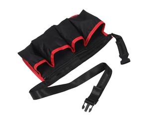 Healeved Multi-Functional Tool Pouch Belt with Extended Zipper Pocket High-Capacity Waist Bag Organizer for Electricians Gardeners Service Workers and Property Managers Multipocket Storage