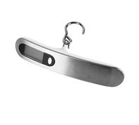 Healeved Multifunction Digital Fishing Hook Scale Stainless Steel Luggage Scale Portable Electronic Hanging Weighing Device with Backlit LCD for Travel and Outdoor Use