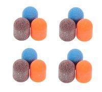 Healeved Nail Drill Sanding Bands Set with Mandrel Bit Ø13mm Small Grit Sanding Bits for Foot Callus and Dead Skin Removal Red Pedicure Nail Polishing Attachment for Manicure