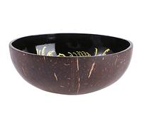 Healeved Natural Coconut Shell Bowl Decorative Storage for Keys Nuts Candy Unique Patterns Design for Home Office Living Decor
