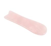 Healeved Natural Rose Quartz Gua Sha Facial Tool Crystal Face Scraping Board for Eye Bag Relief and Muscle Massage, Portable Guasha Massager for Facial and Body Therapy