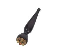 Healeved Natural Sandalwood Eye Cream Roller Pen with Lotus Pod Massage Head Wooden Facial Stick for Eye Acupressure Portable Purple Ebony Tool for Wrinkle Smoothing and Skin Refreshing