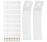 Healeved Non-Slip Drawer Stops with 40pcs 60mm Plastic Guides and 20pcs 3.0 * 16mm Stainless Steel Screws, Cabinet Bumpers for Dresser Drawers, Furniture Repair Replacement for Proofing