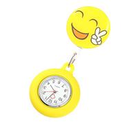 Healeved Nurse Pocket Watch Clip Electronic Fob Watch for Nurses Yellow Color Convenient Nursing for Medical Professionals