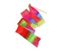 Healeved Nylon Colourful Length Dancing Gymnastics 2m Streamer Ribbon Color. Rhythmic Training with Twirling Rod Random for Dance and Performance