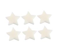 Healeved Oil Absorption Sponges Sponge Filters 6pcs Five-Pointed Star Shape White Excellent Absorbent Function for Hot Tubs and Bathtub Cleaning