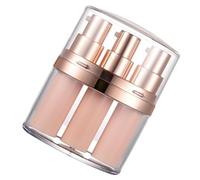 Healeved One Skincare Empty Bottle with Push Down Pump Dispenser Travel-Friendly Subpackage Containers for Cosmetics and Liquid Makeup Leak-Resistant and Easy to Refill