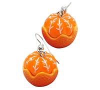 Healeved Orange Shaped Resin Earrings Lightweight Summer Fruit Dangle Jewelry for Women Non-fading Accessory for Parties Birthdays Valentine Day