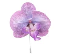 Healeved Orchid Flower Brooch Pins for Men Handmade Lapel Pin Elegant Floral Accessory for Weddings Graduations and Formal Events Craftsmanship and Design